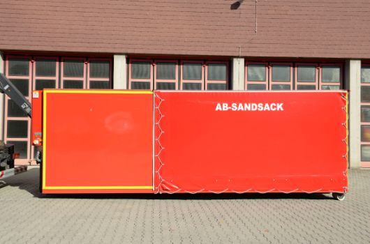 Abrollbehälter Sandsack 01