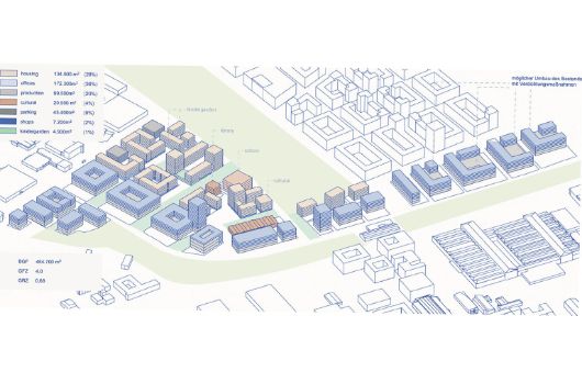 METROpolis - Nutzungen // 1. Preis Europan E17 Standort München