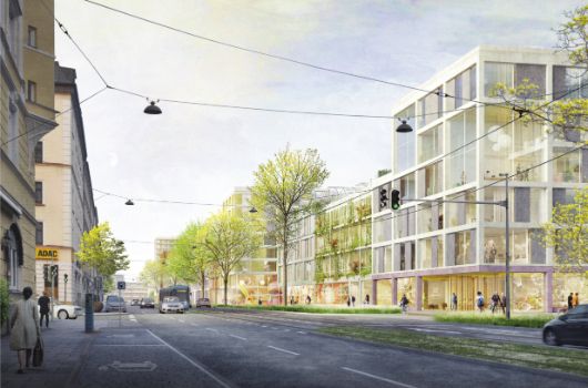 Perspektive von der Orleansstraße