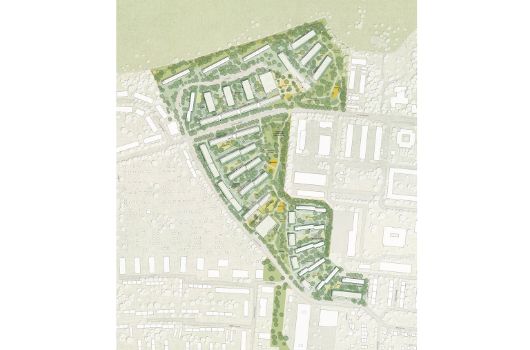 Lageplan 1. Preis: Realisierungswettbewerb „Ehemalige Amerikanische Siedlung Neuherberg- / Rockefellerstraße“