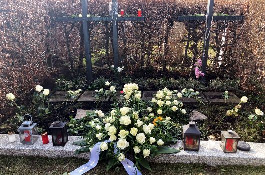 Grab nach der Kranzniederlegung