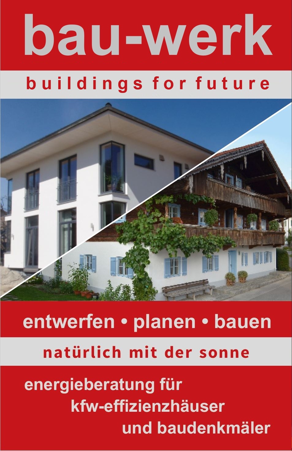 bau-werk / buildings for future Logo