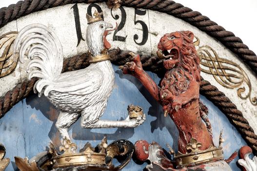 Detail Wappen Bylant Rittersaal